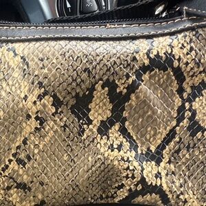 Nine West Snake Print Clutch